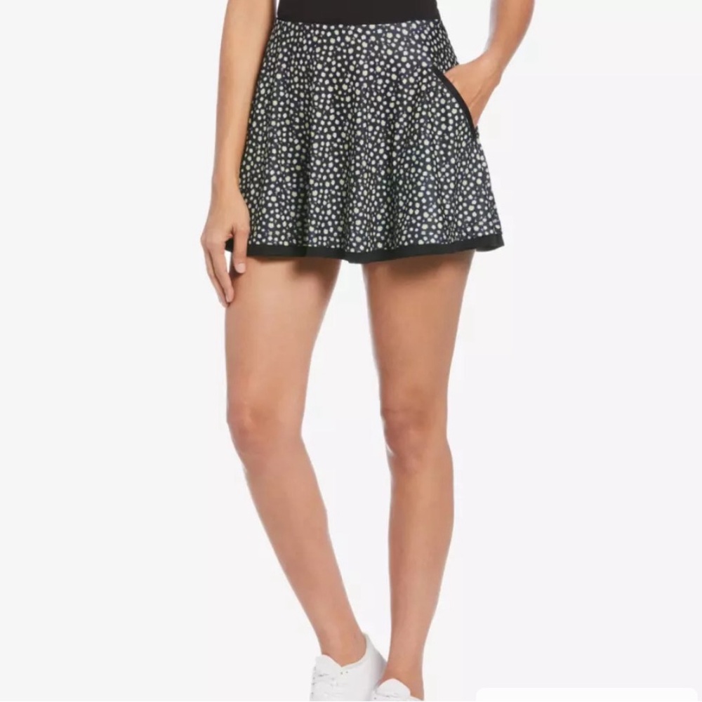 Grand Slam Black and White Skater Skirt